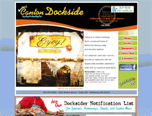 Tablet Screenshot of cantondockside.com